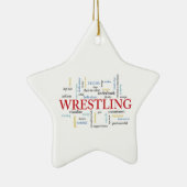 Persoonlijk, rustelende coach Dank je in woorden Keramisch Ornament (Rechts)