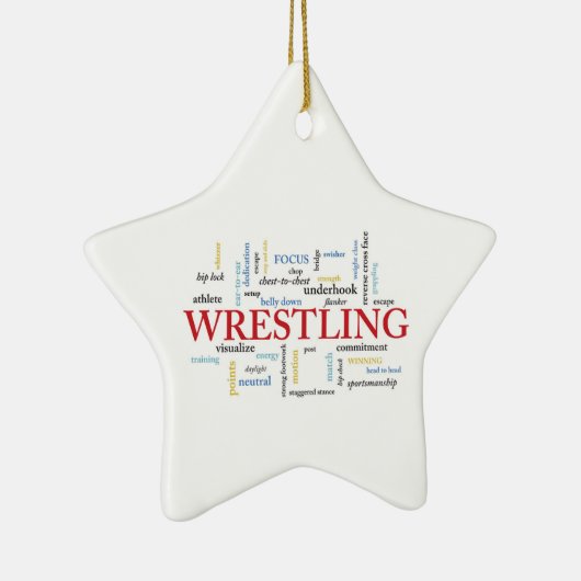 Persoonlijk, rustelende coach Dank je in woorden Keramisch Ornament (Rechts)