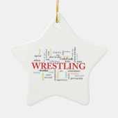 Persoonlijk, rustelende coach Dank je in woorden Keramisch Ornament (Voorkant)