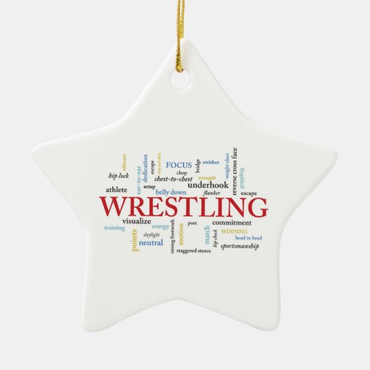 Persoonlijk, rustelende coach Dank je in woorden Keramisch Ornament (Voorkant)