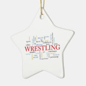 Persoonlijk, rustelende coach Dank je in woorden Keramisch Ornament (Links)