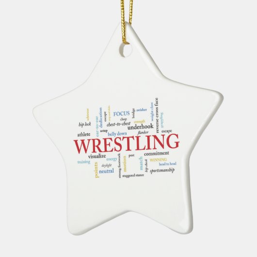 Persoonlijk, rustelende coach Dank je in woorden Keramisch Ornament (Links)