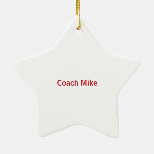 Persoonlijk, rustelende coach Dank je in woorden Keramisch Ornament (Achterkant)