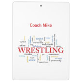 Persoonlijk, rustelende coach Dank je in woorden Klembord (Achterkant)