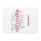 Persoonlijk, rustelende coach Dank je in woorden Magneet (Horizontaal)