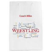 Persoonlijk, rustelende coach Dank je in woorden Medium Cadeauzakje (Voorkant)