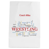 Persoonlijk, rustelende coach Dank je in woorden Medium Cadeauzakje (Achterkant)