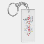 Persoonlijk, rustelende coach Dank je in woorden Sleutelhanger (Voorkant Links)