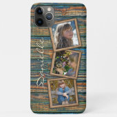 Persoonlijk rustiek vintage houtstructuurpatroon Case-Mate iPhone case (Achterkant)