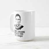 Persoonlijk RUTH BADER GINSBURG Koffiemok (Voorkant links)