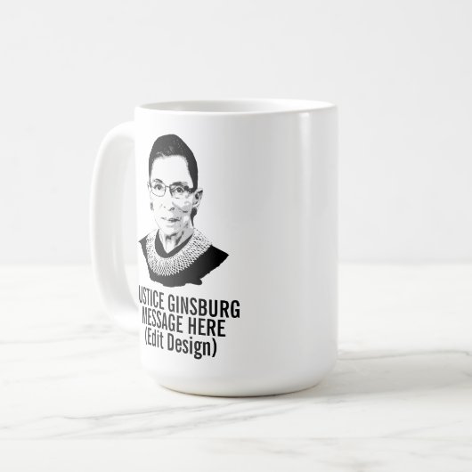 Persoonlijk RUTH BADER GINSBURG Koffiemok (Voorkant links)