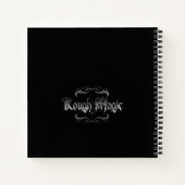 Persoonlijk Ruw Magisch Spiraal Notebook Notitieboek (Achterkant)