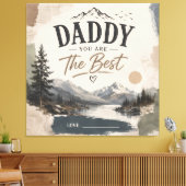 Persoonlijk Ruwe Vaderdag Berg Canvas Afdruk (Insitu (Woonkamer))