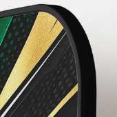 Persoonlijk RYDER Emerald Goud Pickleball Paddle (Links Detail)