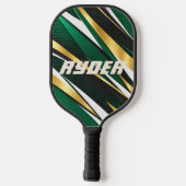 Persoonlijk RYDER Emerald Goud Pickleball Paddle (Achterkant)