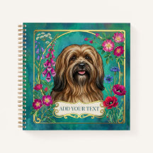 Persoonlijk Sable Lhasa Apso Vierkant Notitieboek