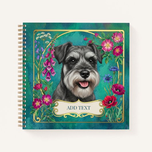 Persoonlijk Salz & Pfeffer Schnauzer Notitieboek (Voorkant)