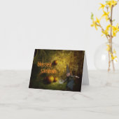 Persoonlijk samhain-wenskaart kaart (Gele Bloem)