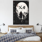 Persoonlijk Samurai Vader En Zoon Canvas Afdruk (Insitu (Slaapkamer))