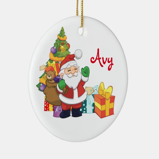 Persoonlijk Santa Ornament (Rechts)