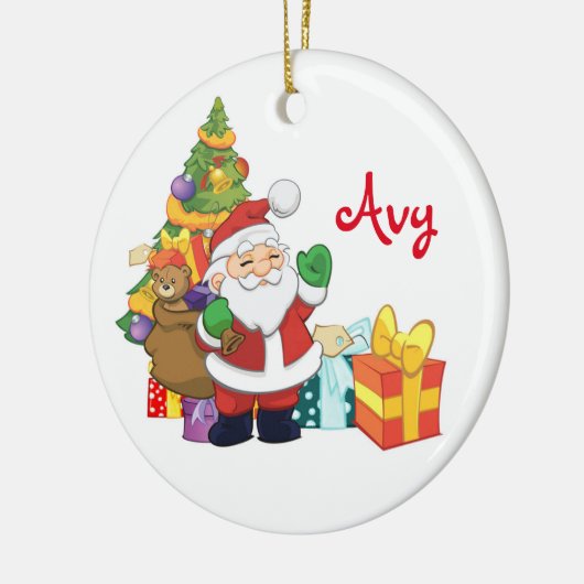 Persoonlijk Santa Ornament (Links)
