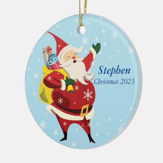 Persoonlijk Santa Ornament (Links)