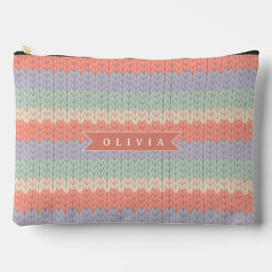 Persoonlijk Scandinavisch Pastel Breipatroon Naam Etui