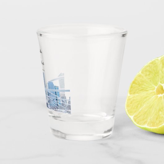 Persoonlijk schaakglas van Chicago Shot Glas (Rechts)