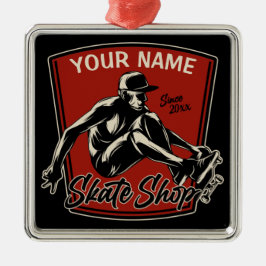 Persoonlijk Schaats Winkelen Grab Trick Skateboard Metalen Ornament
