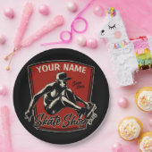 Persoonlijk Schaats Winkelen Grab Trick Skateboard Papieren Bordje (Feest)