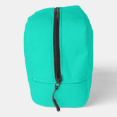 Persoonlijk schaduwmonogram roze aqua groen toilettasje (Rechts)