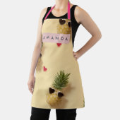 Persoonlijk Schattig Ananas Patroon Schort (Insitu)