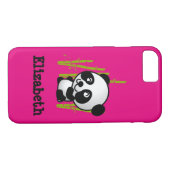 Persoonlijk schattig en gelukkig panda-beer Case-Mate iPhone case (Achterkant (Horizontaal))