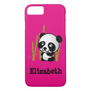 Persoonlijk schattig en gelukkig panda-beer Case-Mate iPhone case