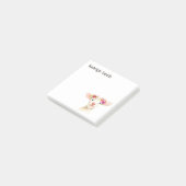 Persoonlijk Schattig Schaap / Lam Paarse Bloemen Post-it® Notes (Schuin)