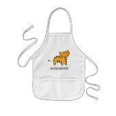 Persoonlijk Schattig Tijger Kinder Schort (Voorkant)