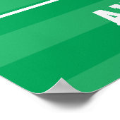 Persoonlijk schattig voetbaljongetje poster (Hoek)