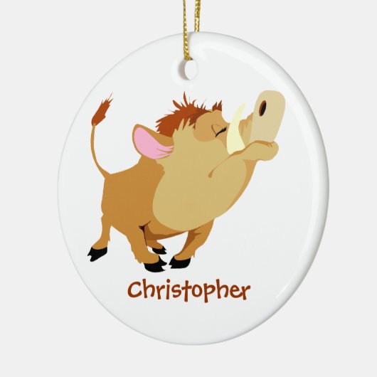 Persoonlijk schattig wergversieringsmiddel keramisch ornament (Links)