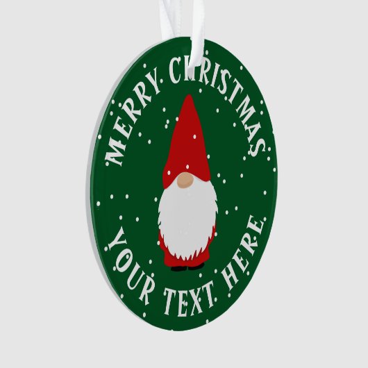 Persoonlijk schattige kerstfoto ornament (voorkant)