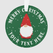 Persoonlijk schattige kerstfoto ornament (voorkant)