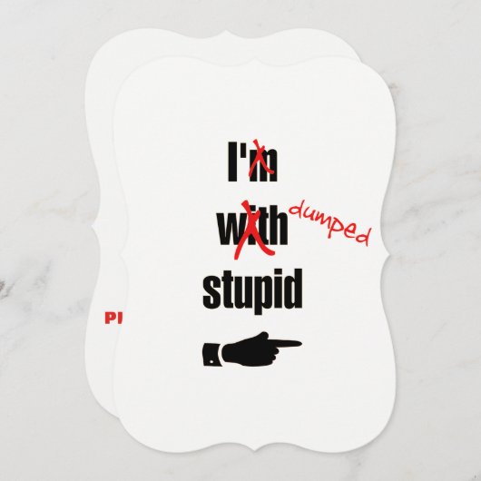 Persoonlijk scheidsgerecht | Funny Girls Night Out Kaart (Voorkant / Achterkant)