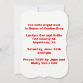 Persoonlijk scheidsgerecht | Funny Girls Night Out Kaart (Achterkant)