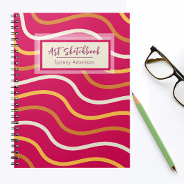 Persoonlijk schetsboek met boho-thema journaal notitieboek
