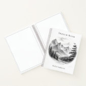 Persoonlijk schetsboek moderne bergkunst notitieboek (Binnen)