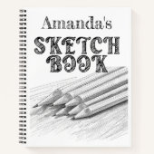 Persoonlijk schetsboek notitieboek (Voorkant)
