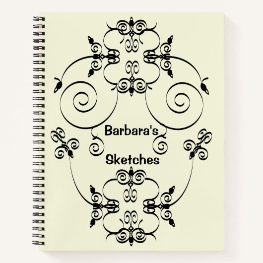 Persoonlijk schetsboek notitieboek (Voorkant)