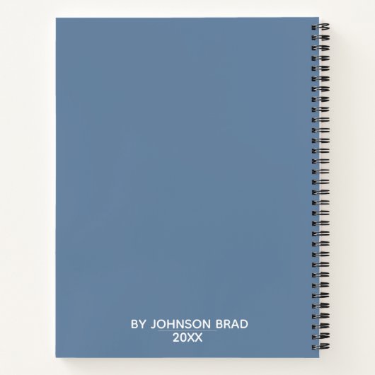 Persoonlijk schetsboek notitieboek (Achterkant)