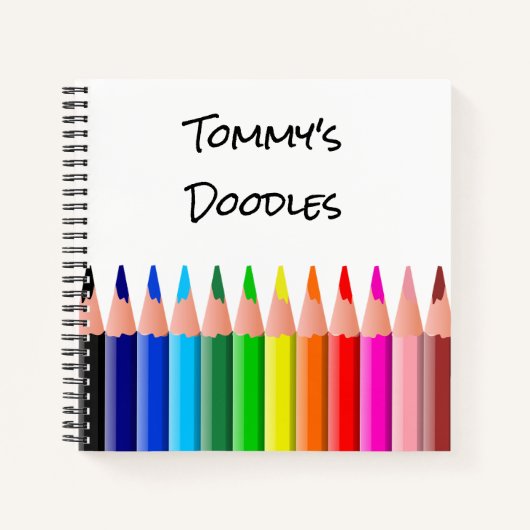 Persoonlijk Schetsboek voor Kinderen Doodle Notiti Notitieboek (Voorkant)