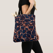 Persoonlijk Schildpadmotief Monogram Tote Bag (Dichtbij)