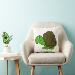 Persoonlijk schildpadontwerp kussen
